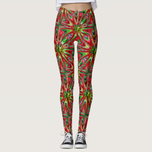 Leggings Motif Abstrait de confusion de couleurs