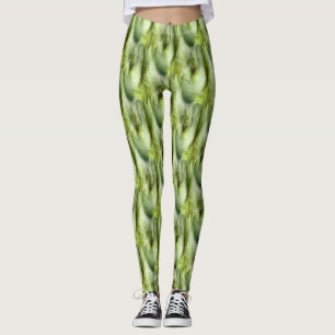 Leggings Motif Abstrait de la nature du lièvre de queue
