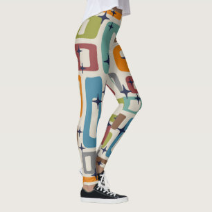 Leggings Motif Abstrait moderne du milieu du siècle