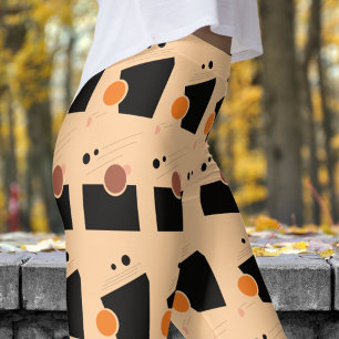 Leggings Motif Abstrait Peach
