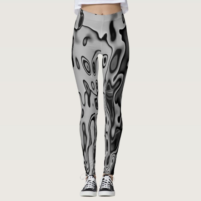 Leggings Motif Abstrait unique fou (Devant)
