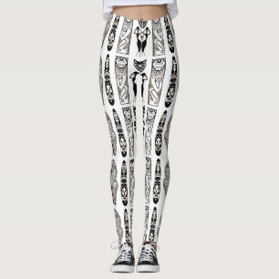 Leggings motif africain