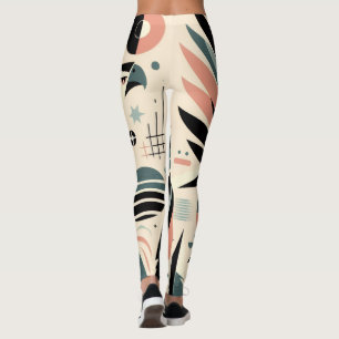 Leggings Motif Aigle Atomique à Bec Fort