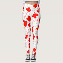 Motif aléatoire blanc rouge de feuille d'érable du