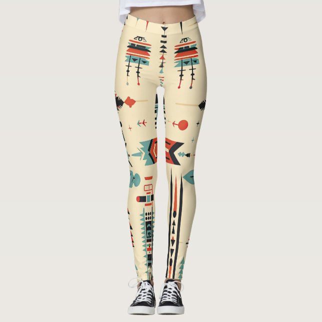 Leggings Motif amérindien (Devant)