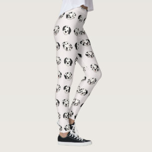Leggings Motif Amoureux de Chien Dalmatien Mignon