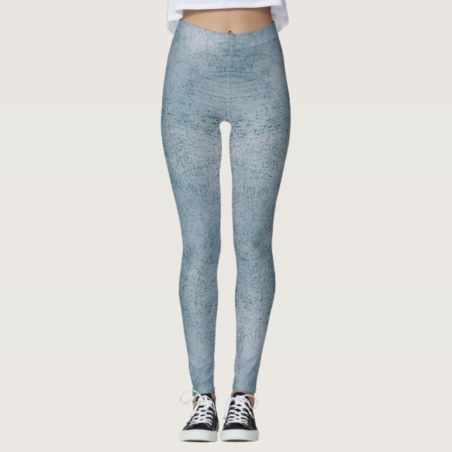 Leggings Motif Aqua Grunge (Devant)