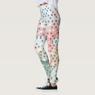 Leggings Motif arc-en-ciel à point Polka