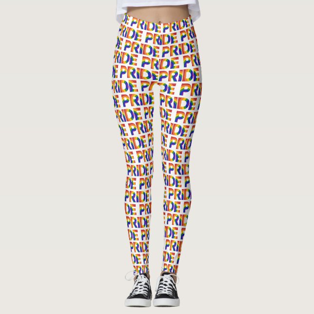 Leggings MOTIF arc-en-ciel géométrique FIDE (Devant)