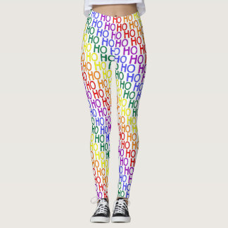 Leggings motif arc-en-ciel Ho Ho Ho