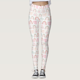 Leggings Motif arc-en-ciel Pastel