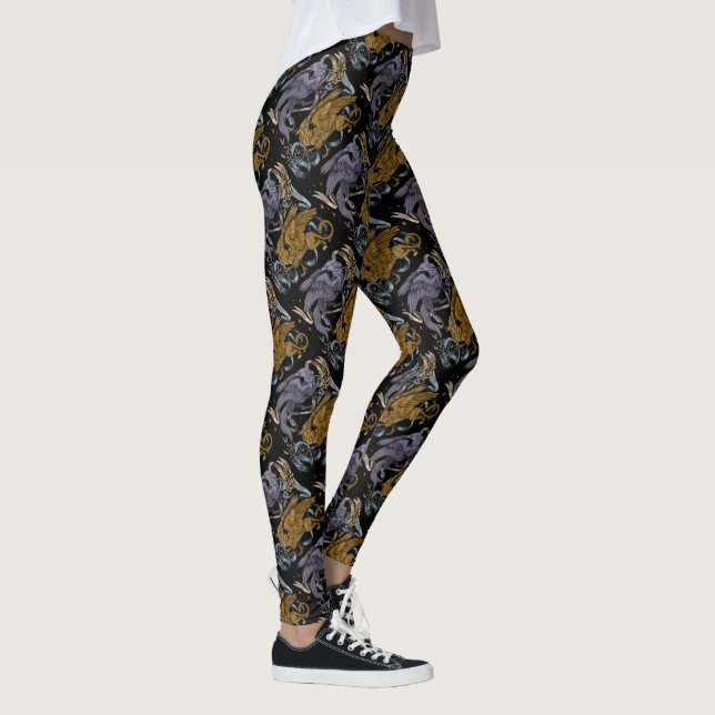 Leggings Motif Argent et Or Griffin (Droite)