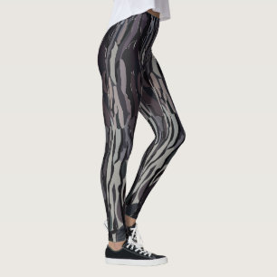 Leggings Motif Arrière - plan de tronc d'arbre