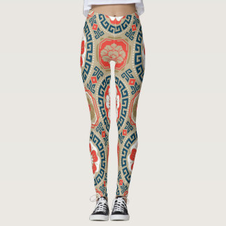 Leggings Motif asiatique : Design géométrique élégant