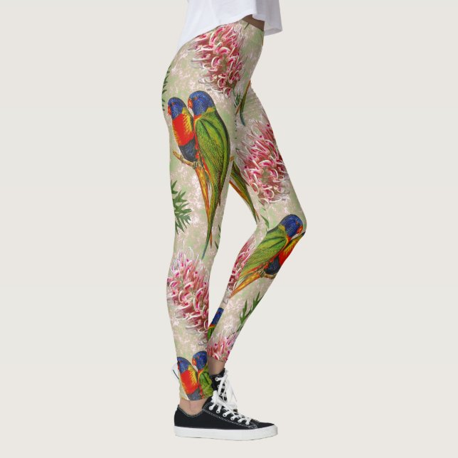 Leggings Motif australien Rainbow Lorikeet (Droite)