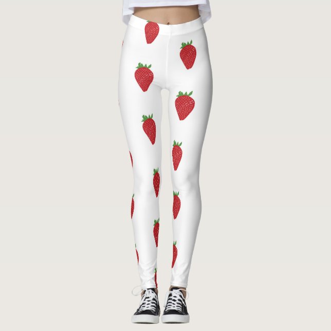 Leggings Motif aux fraises (Devant)