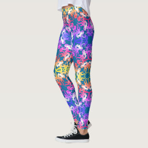 Leggings Motif berger allemand floral