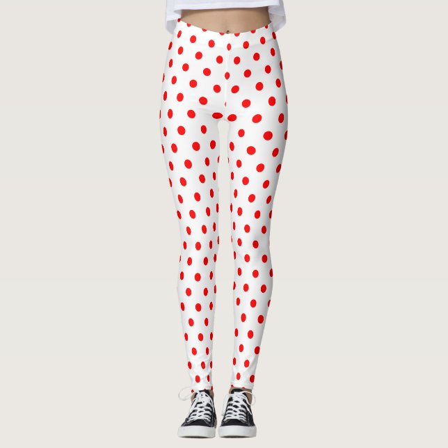 Leggings Motif blanc Chic Polka (Devant)
