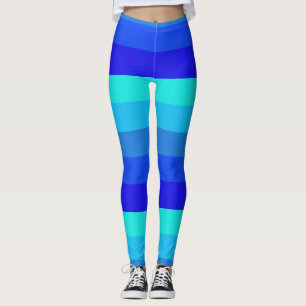Leggings Motif Bleu