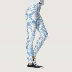 Leggings Motif Bleu Blanc