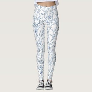 Leggings Motif bleu Floral
