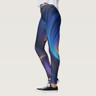 Leggings Motif bleu foncé