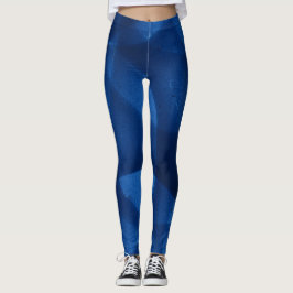 Leggings Motif bleu moyen à foncé