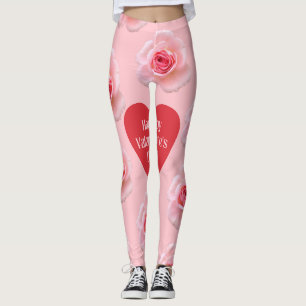 Leggings Motif Bonne Saint Valentin 2024 Arrière - plan