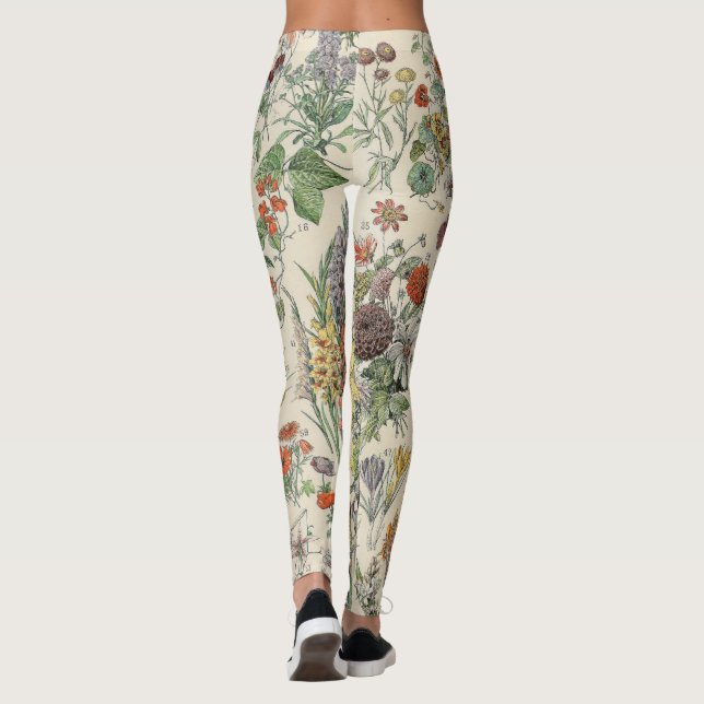 Leggings Motif botanique vintage (Dos)