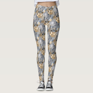 Leggings Motif Brown/bleu tendance