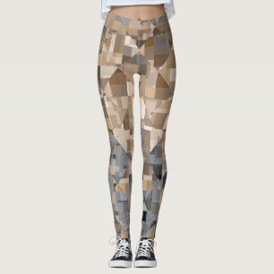 Leggings Motif Brown/bleu tendance