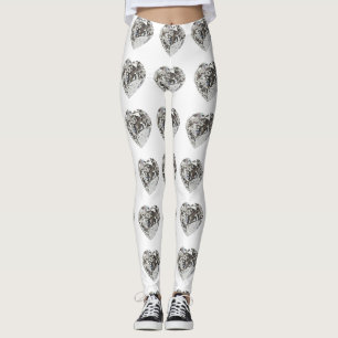 Leggings Motif cardiaque