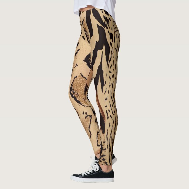 Leggings Motif Cheetah (Gauche)