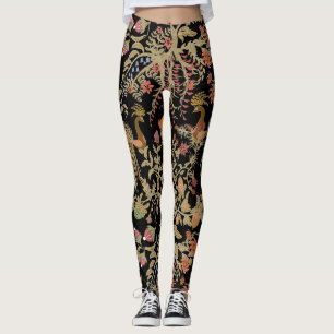 Leggings Motif chinois Fairy Floral Birds