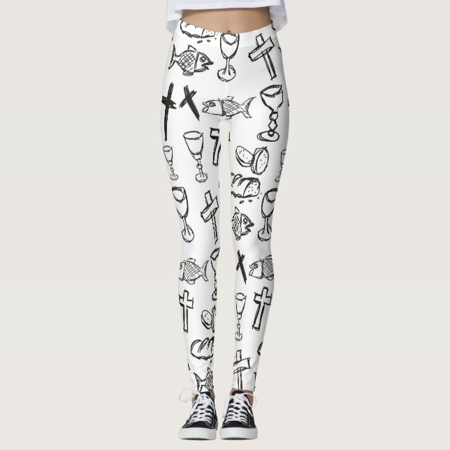 Leggings Motif chrétien (Devant)