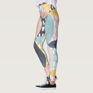 Leggings Motif circulaire Abstrait