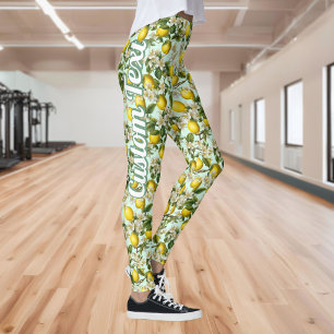 Leggings Motif Citrons
