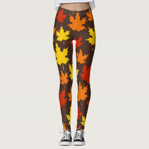 Leggings Motif coloré de l'automne