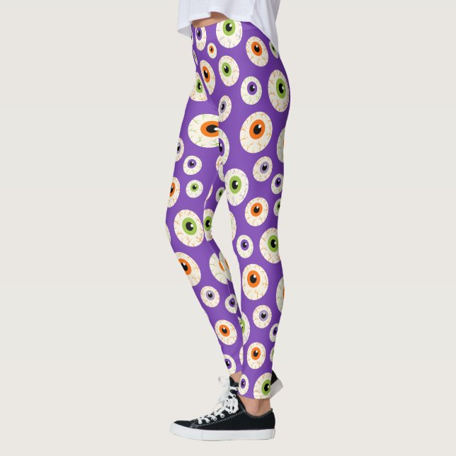 Leggings Motif coloré Halloween Eyeballs (Gauche)