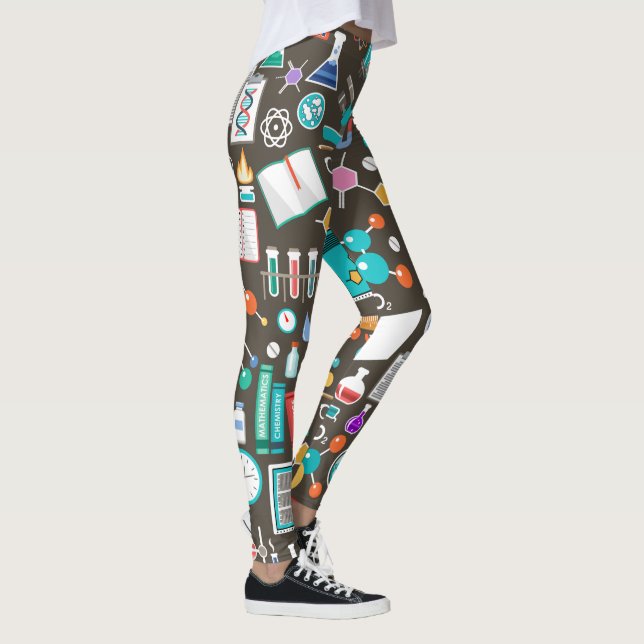 Leggings Motif confortable de la Science et de chimie (Droite)