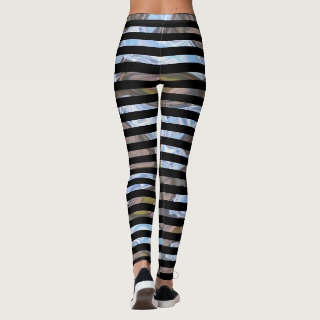 Leggings Motif Cool unique Fun Stripe (Dos)
