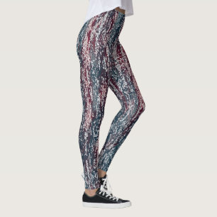 Leggings Motif Couleur coupée