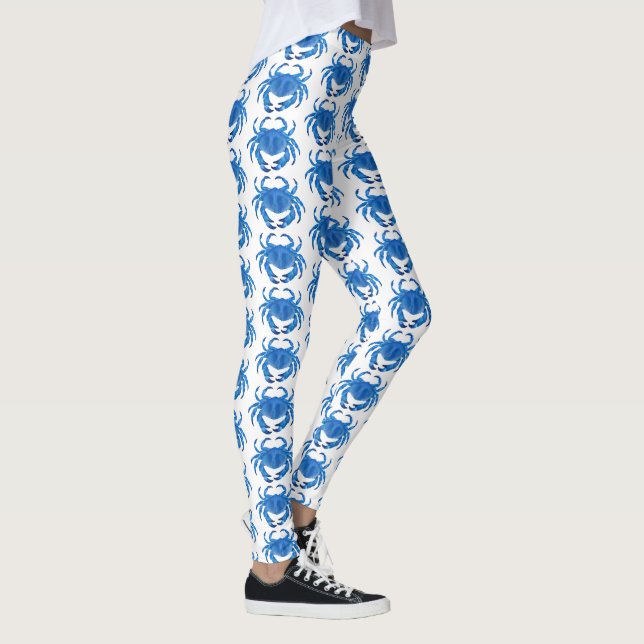 Leggings Motif Crabe Bleu (Droite)