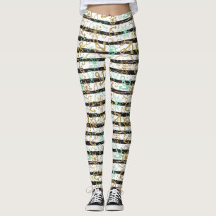 Leggings Motif d'ancre flottante