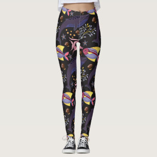 Leggings Motif d'animaux aquatiques   vie sous-marine océan