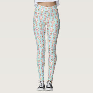 Leggings Motif d'aquarelle à air chaud