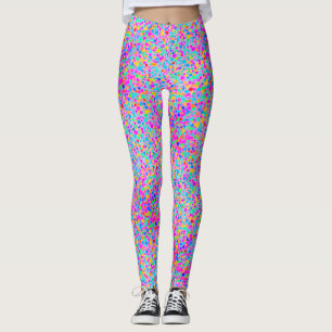 Leggings Motif d'aquarelle Pois Abstrait