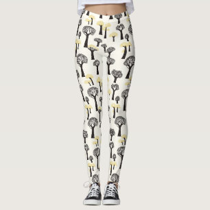 Leggings Motif d'arbre baobab fantaisiste