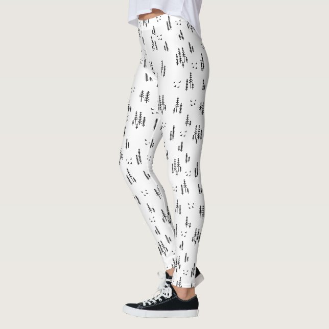 Leggings Motif d'art de Forest Line (Gauche)