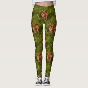 Leggings Motif d'art de nature de tamia de bébé